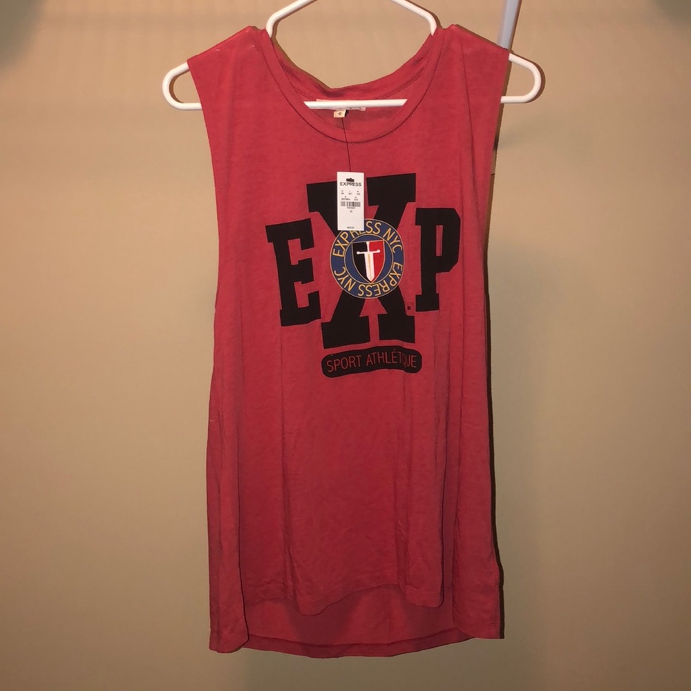 Express red tank top